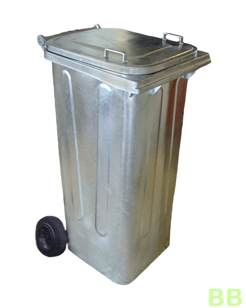 240 Ltr Galvanised Steel Bin   WBM 0240 Xxx 