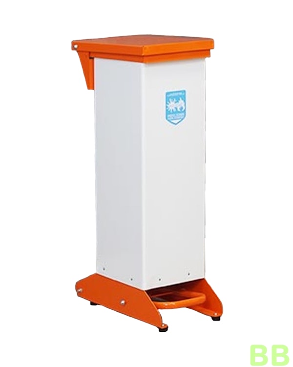 28Ltr Fire Retardant Clinical Waste Pedal Bin