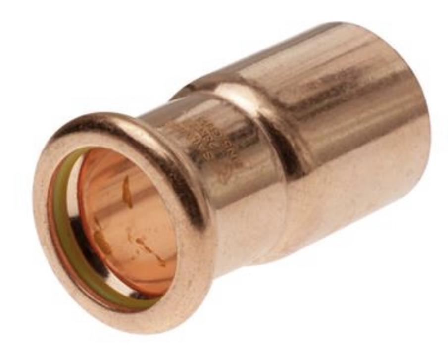 22MM X 15MM REDUCER COPPER FITTINGS PLUMBING PIPE HOT WATER REDUCER. 
