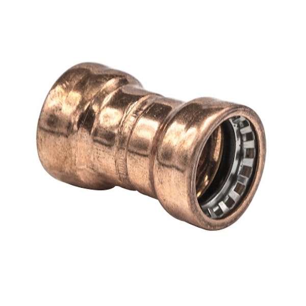 Copper Pushfit Straight Coupler 22mm